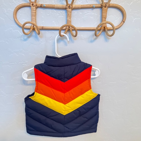 Janie and Jack aviator color chevron block vest - Picture 4 of 5